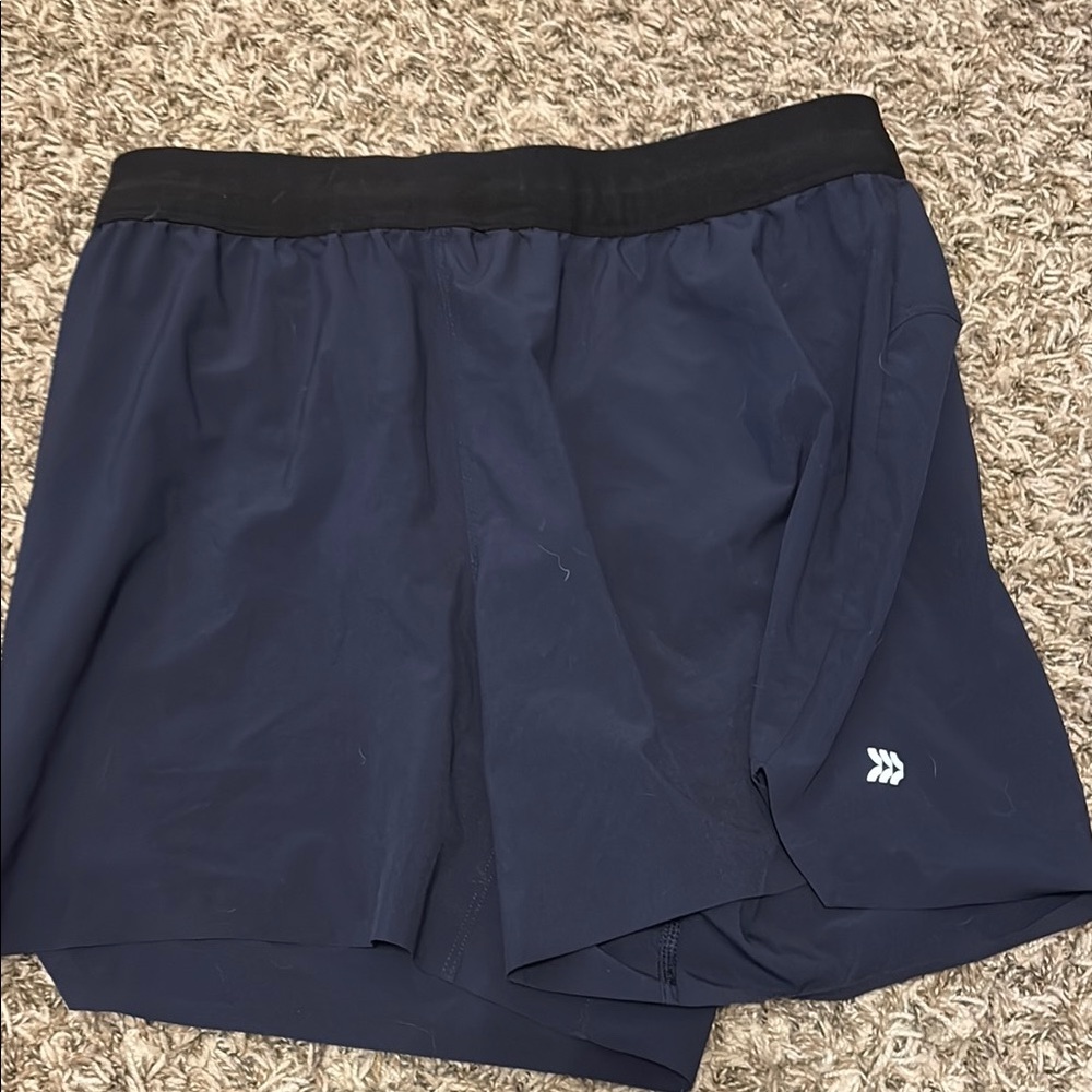 All in Motion Men's Dark Blue Athletic Shorts